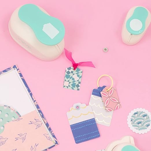 Craftelier - 2 Inch Circle Scallop Punch with Lever Press | Shape Hole Puncher for Paper Crafts | Scalloped Hole Punch for Scrapbooking, DIY Cards & Journals | Mini Hole Punch for Paper & Cardstock.-DeskLoop Office