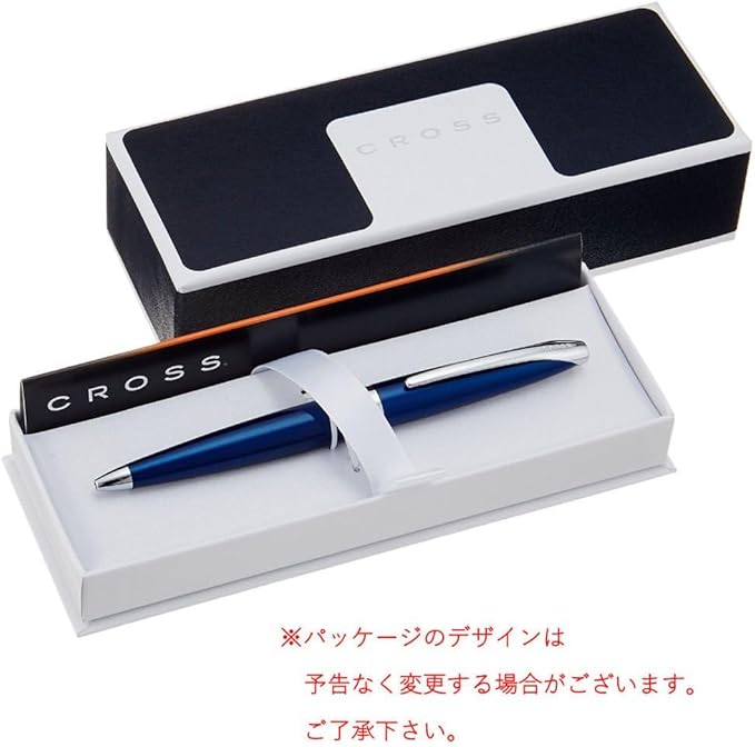 Cross ATX Refillable Ballpoint Pen Presented in a Luxury Gift Box - Medium Point, Black Ink, Translucent Blue-DeskLoop Office