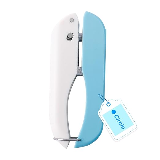 UCEC Single Hole Punch 1/4” Circle Paper Hole Puncher, One Hole Handheld Puncher, A Crafts Easy Punching Small Hole Puncher for Craft Paper Tags Clothing Ticket DIY Scrapbook Tool-DeskLoop Office