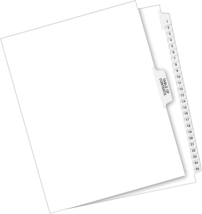Avery Premium Collated Legal Exhibit Binder Dividers - Image 7