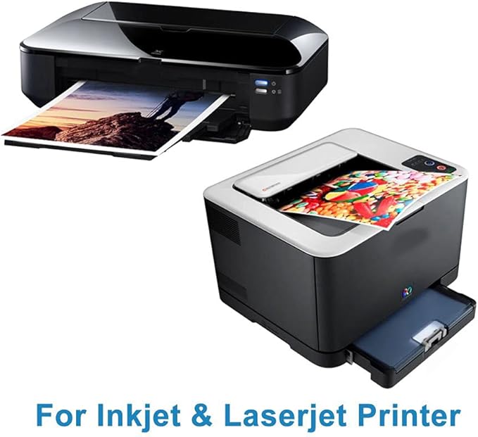 Uinkit 120 Sheets Presentation Paper Matte 8.5x11 Inkjet 48lb 180gsm Single Side Printable Photo for All Dye Ink Inkjet Printers-DeskLoop Office