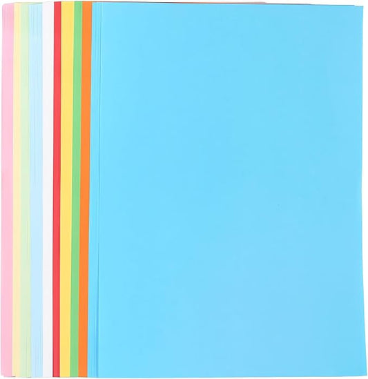 M&G 100 Sheets Colored Copy Printing Paper Assorted Colors, 8.3 X 11.7 in Construction Paper for Card Making Scrapbooking Kids School Office DIY Craft-DeskLoop Office