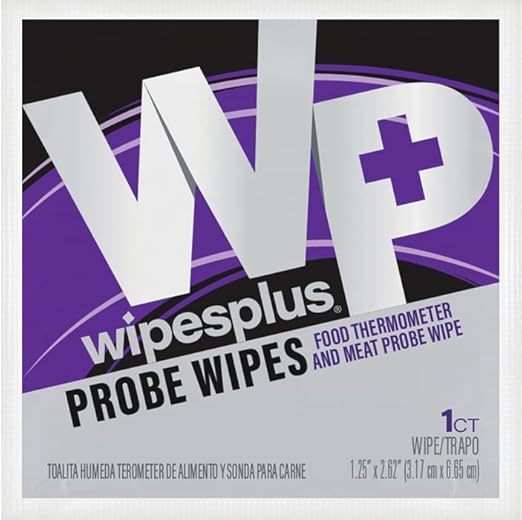 Probe Wipes Food Thermometer Wipes, Meat Probe Wipes with Individual Sachets for Home and Business, 1000 Count, (10 Packs of 100 Sachets)-DeskLoop Office