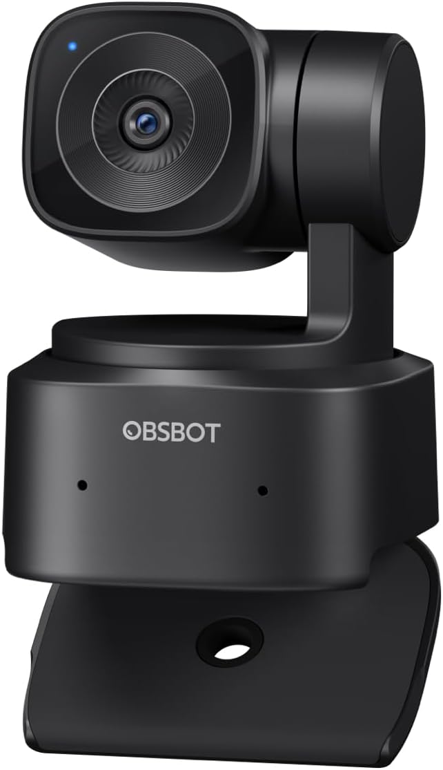 OBSBOT Tiny SE 1080P 100FPS Webcam for PC, AI Tracking PTZ Streaming Camera with 1/2.8" Sensor, Gesture Control, Dual ISO, Staggered HDR, Web Camera for Desktop Computer, Laptop, Meeting, Video Calls-DeskLoop Office