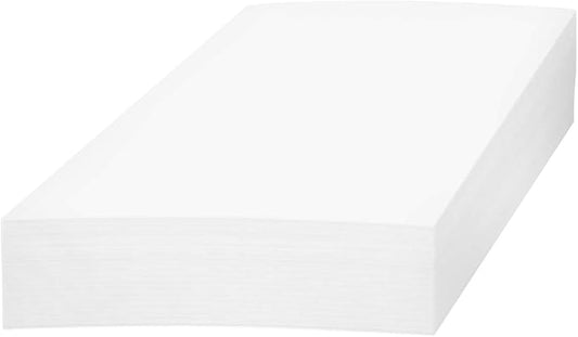 A5 Premium White Cardstock | For Copy, Printing, Writing | 5.83" x 8.27" inches (148 x 210 mm - Half of A4) | Full ream of 100 Sheets | 80lb-DeskLoop Office