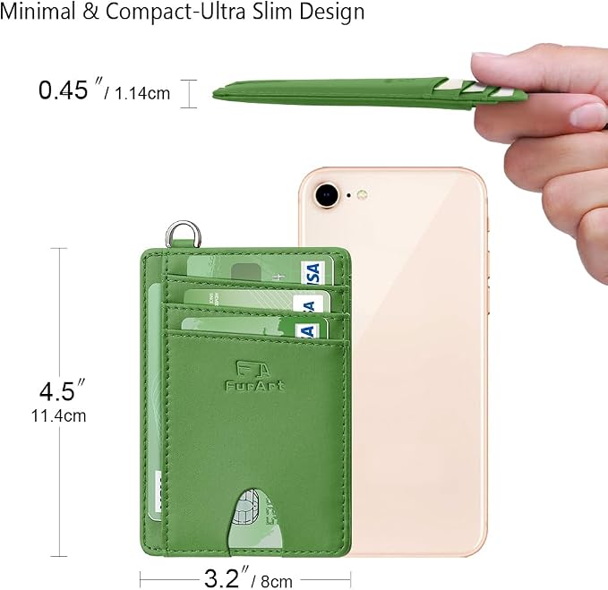 FurArt Slim Minimalist Wallet RFID Credit Card Holder - Image 7