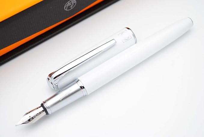 Picasso 916 Malage Fountain Pen M Nib Original Box (White)-DeskLoop Office