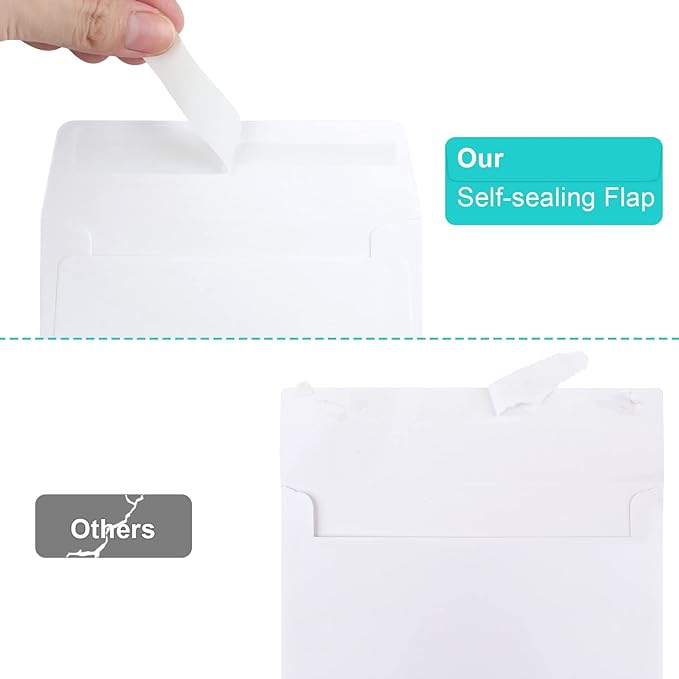 90 Packs A1 Envelopes, 3.5x5" Envelopes White, Small Envelopes RSVP Envelopes, Envelopes Self Seal for Weddings, Photos, Postcards, Greeting Cards, Mailing-DeskLoop Office