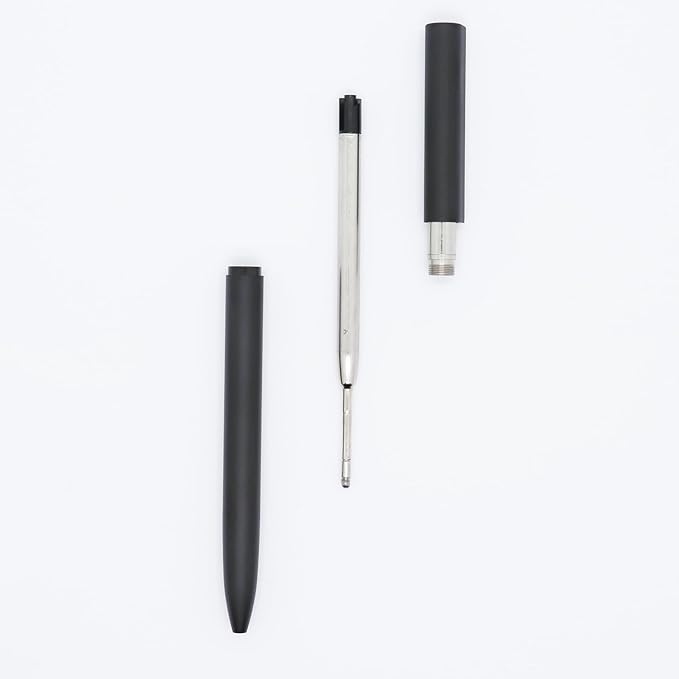 DunBong Pen Refills, Black Ink Refill Pack of 5, Replaceable Ballpoint Pen Refills, Medium Point Metal Refill (Black)-DeskLoop Office