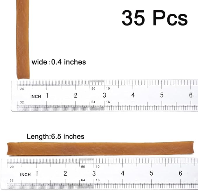 Rubber Bands Large Wide 6.5inch 35pcs Rubber Bands for Office Supplies Home School Elastic bands Large-DeskLoop Office