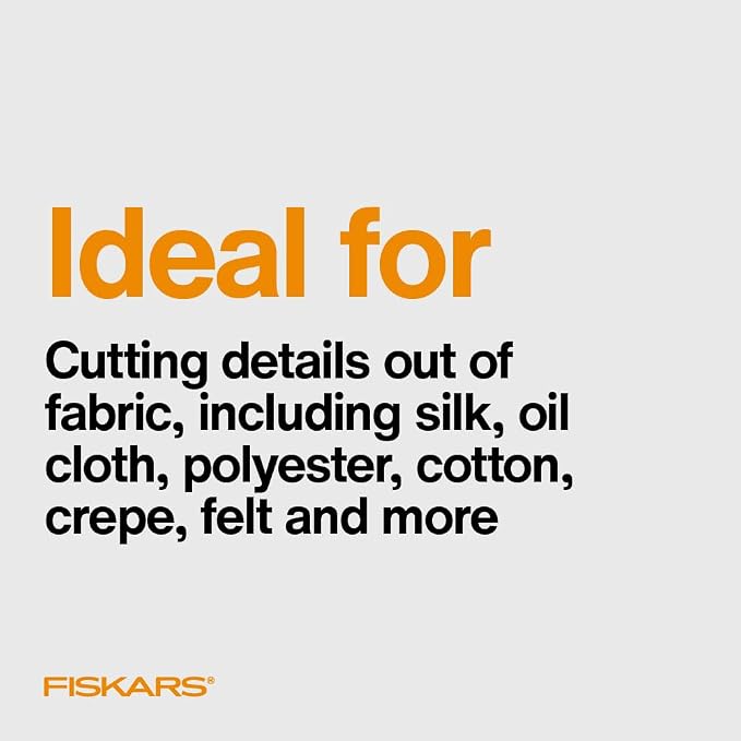 Fiskars Micro-Tip Spring Assisted Scissors, Precision Cutting Stainless Steel - Image 8