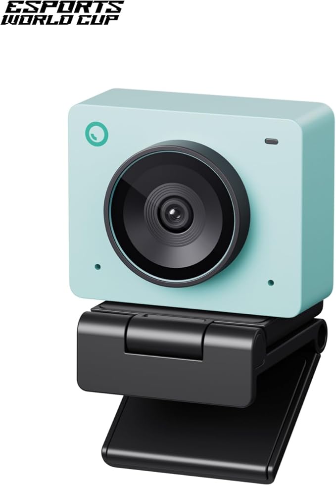 OBSBOT Meet 2-4K Webcam for PC with 1/2" Sensor, AI Framing & Autofocus, Beauty Mode, Lightweight, Gesture Control, HDR, Dual Microphone, 60 FPS, Web Cam for Streaming, Meeting, Gaming. (Aurora Green)-DeskLoop Office
