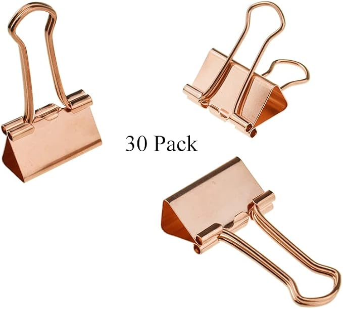 HAHIYO Binder Clips Paper Clamps Spring Steel Sturdy Small 0.75 inch Width 0.2 - Image 7