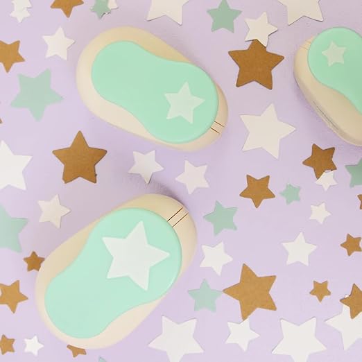 Craftelier - 3/8 Inch Star Hole Punch with Lever Press β Star Hole Puncher for Paper Crafts | Star Punch for Scrapbooking, DIY Cards & Journals | Hole Punch Shapes for Paper & Cardstock.-DeskLoop Office