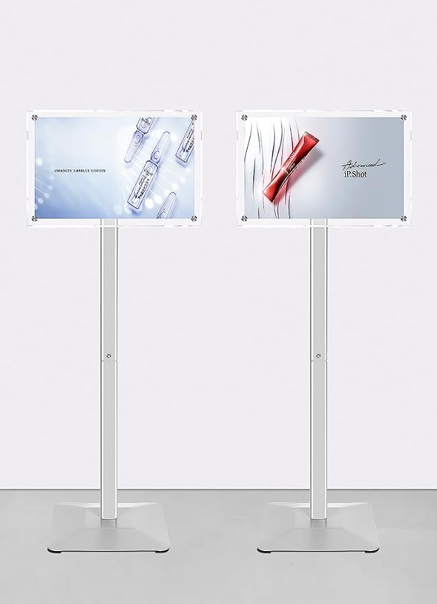 DISPLAYSWORKER Adjustable Heavy Duty Pedestal Acrylic Sign holder floor Stand - Image 9