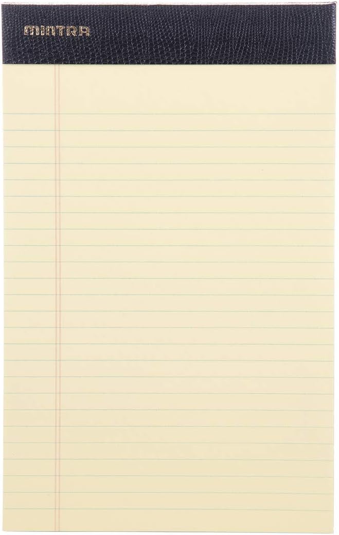 Mintra Office Legal Pads - ((PREMIUM CANARY 6pk, 5in x 8in, NARROW RULED))-DeskLoop Office