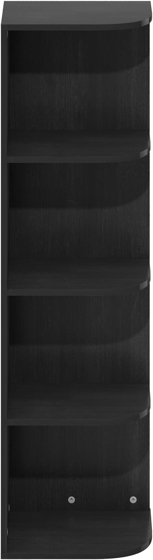 Furinno Pasir 4-Tier Corner Open Shelf Bookcase - Image 7