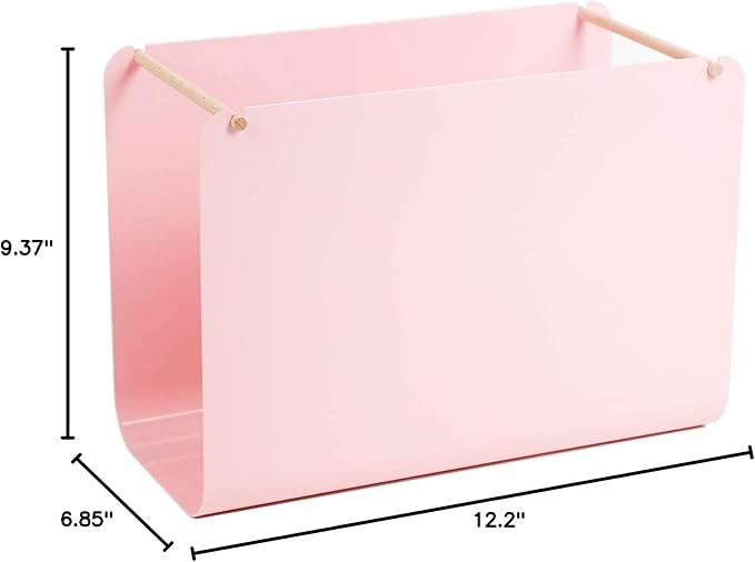 U Brands, Arc Desktop File Organizer, Metal, Pink, 3550A02-04-DeskLoop Office