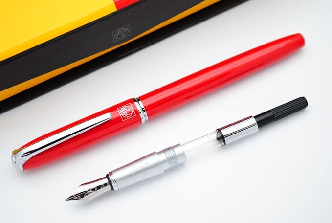 czxwyst Picasso 916 Malage Fountain Pen M Nib Original Box (Red)-DeskLoop Office