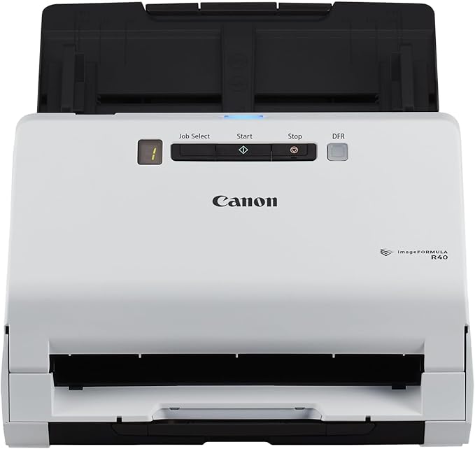 Canon imageFORMULA R40 - Office Document Scanner, Windows and Mac, Duplex Scanning, Easy Setup, Scans a Wide Variety of Documents, Scans to Cloud-DeskLoop Office