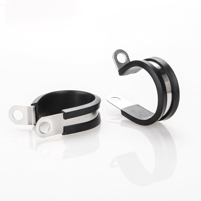 LOKMAN 20 Pack 3/8 Inch Stainless Steel Cable Clamp, Rubber Cushioned Insulated - Image 6