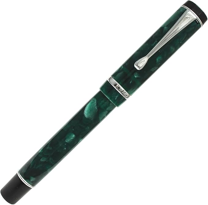 Conklin Duragraph Fountain Pen Forest Green - Fine Nib, Luxury Writing Instrument, Premium Resin Finish-DeskLoop Office