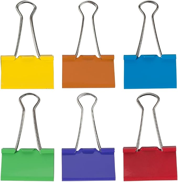 JAM PAPER Colorful Binder Clips Assortment - Image 3