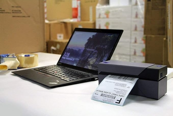 Rollo USB Shipping Label Printer - Commercial Grade 4x6 Thermal Label Printer for Shipping Packages - High Speed Custom Sticker Label Maker for Small Business - Supports Windows & Mac-DeskLoop Office