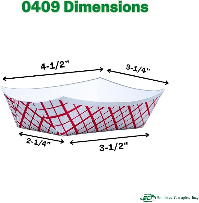 Southern Champion Tray 0409 #50 Southland Paperboard Food Tray, 1/2 lb Capacity - Image 7