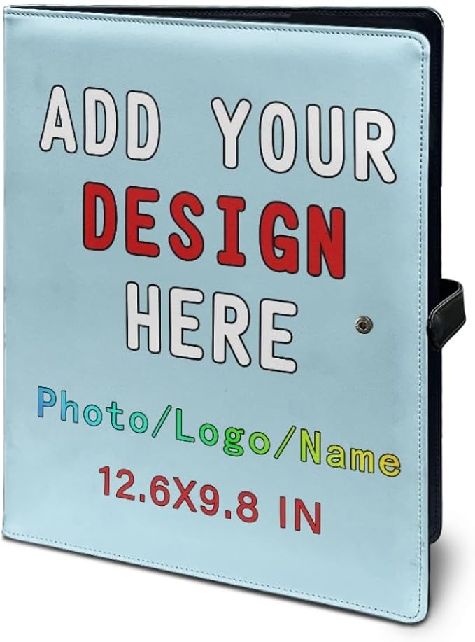 Personalized Padfolio with Logo Photo Name, Custom Business Portfolio Folder - Image 5