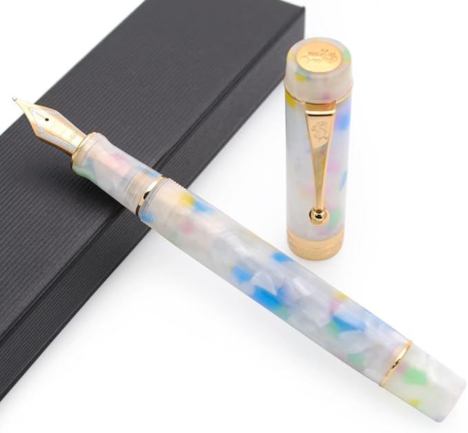 JINHAO 100 Fountain Pen with Ink Converter (Medium Nib 0.7mm, Colorful)-DeskLoop Office