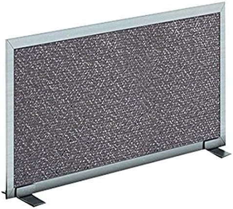 OBEX Acoustical Free Standing Privacy Screen, Cubicle Accessories Desk Privacy Panel, Desk Dividers for Office, Office Furniture Partitions Portable Sound Proof Dividers, 12" x 30", Graphite-DeskLoop Office
