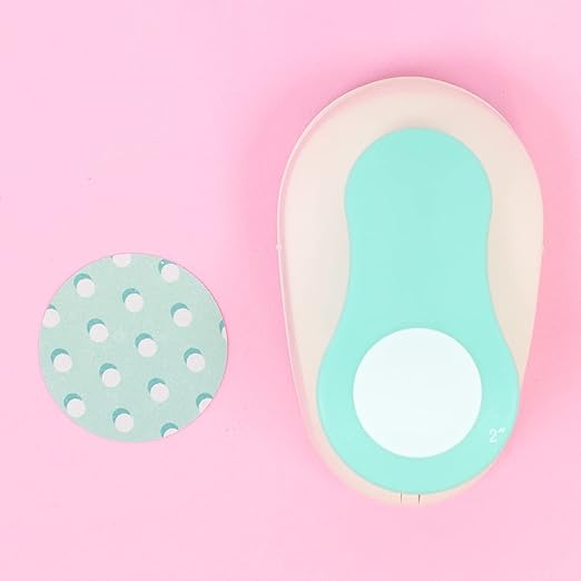 Craftelier - 2 Inch Circle Punch with Lever Press | Shape Hole Puncher for Paper Crafts | Round Hole Punch to Create Scrapbooks, DIY Cards & Journals | Mini Hole Punch for Paper & Cardstock.-DeskLoop Office