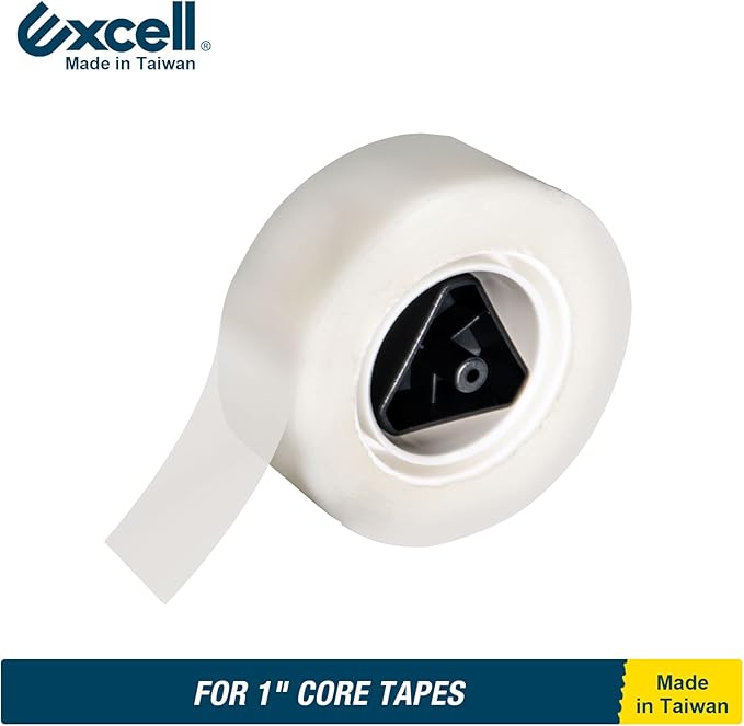Excell EX-115BK Mini Desktop Tape Dispenser (1" core) with Adhesive Bottom, Easy for One Hand Use, Cute Tape Dispensers Use for Home, Office Gift Store and Wrapping Purpose (3)-DeskLoop Office