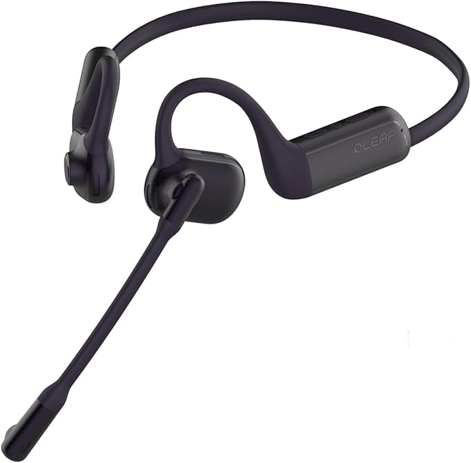 Pilot P200b Pro Wireless Headset with Mic for Work,50dB AI Noise Cancelling Microphone Headphones for Call,Bluetooth 5.3 Open Ear Computer Headset with Microphone for WFH,Mobile Office,Meetings-DeskLoop Office