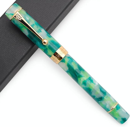 JINHAO 100 Fountain Pen with Ink Converter (Medium Nib 0.7mm, Fantastic Green)-DeskLoop Office