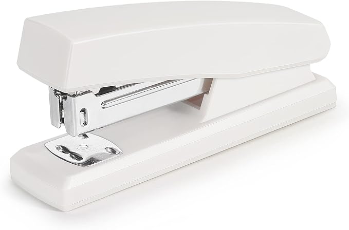 Tamaki Stapler, Office Stapler, Small Staplers for Desk, White-DeskLoop Office