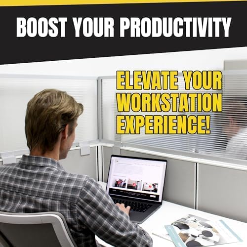 OBEX Screen Extender Polycarbonate Desk Privacy Panel & Divider for Office Cubicle, 18" x 66", Translucent