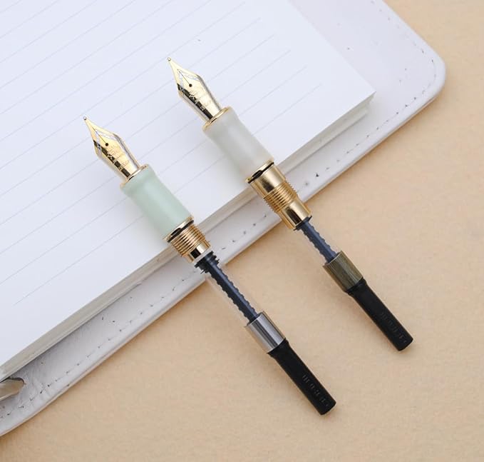 JINHAO 100 Fountain Pen with Ink Converter (Medium Nib 0.7mm, Green Lemon)-DeskLoop Office