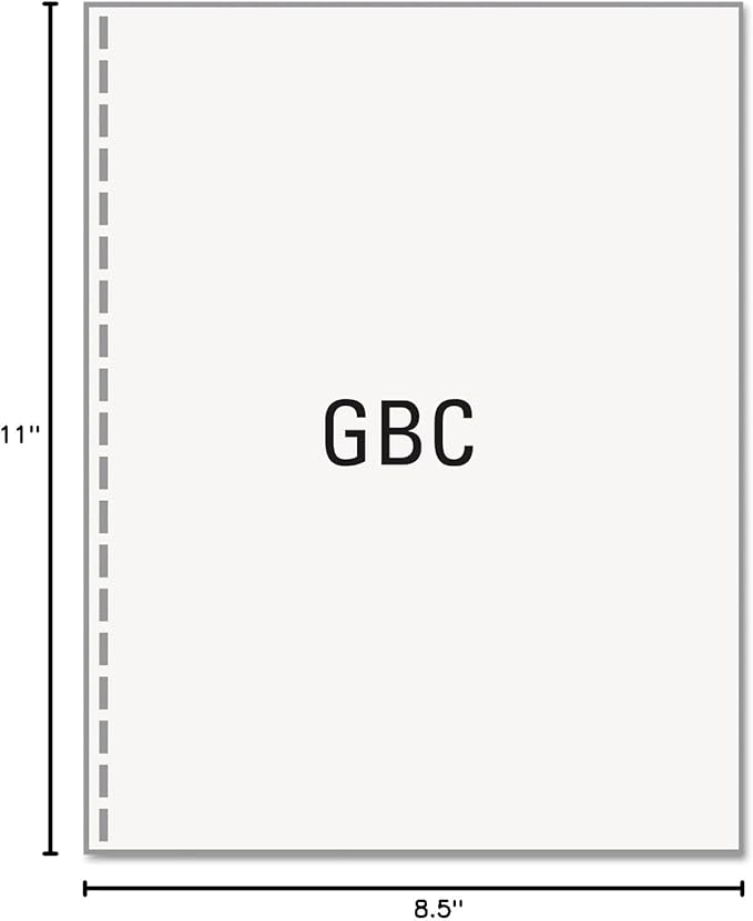 PrintWorks Professional Prepunched Paper, 8.5 x 11, 20 lb, GBC CombBind 19-Hole Punched Report & Presentation Paper, 500 Sheets, White (04328)-DeskLoop Office