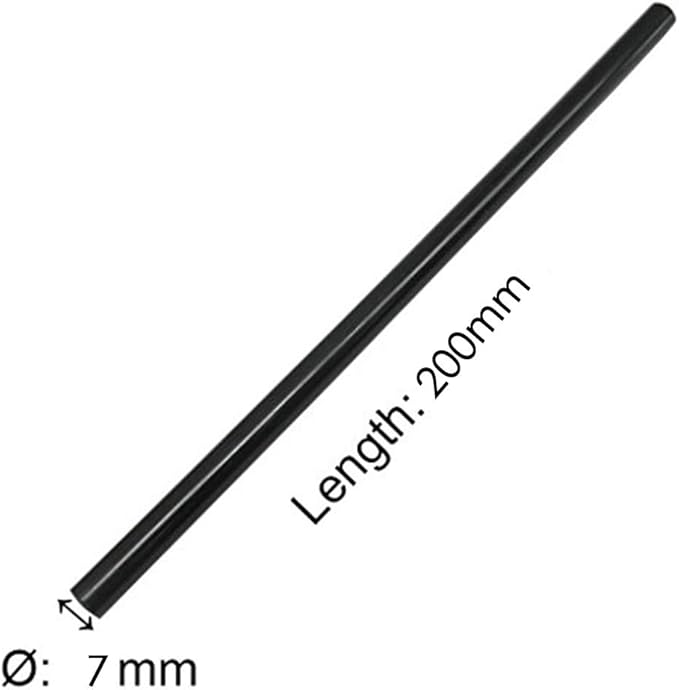 TRENDBOX Pack of 10 Black 7mmx200mm - Hot Melt Glue Sticks Strips Melting Adhesive for Handmade Craft DIY Home Office Project Craftwork Fix & Repairs-DeskLoop Office
