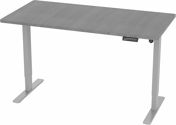 VIVO Electric 60 x 30 in Standing Desk, Memory Height Adjustment, 1B Series, Dark Gray Top Gray Frame, DESK-KIT-1G6G-30-DeskLoop Office