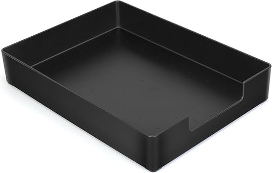 Letter-Size Tray, Desk Drawer Organizer, A4 Plastic Paper Tray, Multi-use Large Storage Basket for Office Home Supplies,13 x 9.6 inch-DeskLoop Office