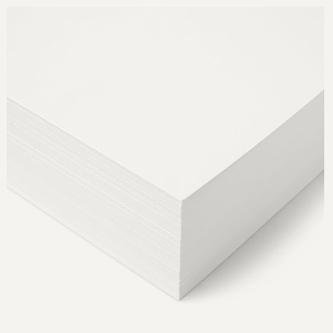 Amazon Basics Cardstock Paper, 8.5" x 11", 65 lb/176 gsm, 96 Bright, White, 250 Sheets-DeskLoop Office