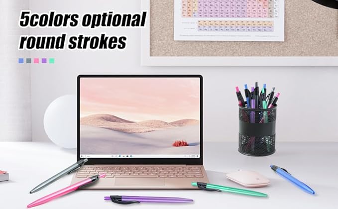 Yuxingrong Retractable Black Ballpoint Pen for Smooth Writing 1.0mm Medium Pack of 100, click pens with comfort grip, Idea for Journaling, Planner, Note Taking-DeskLoop Office