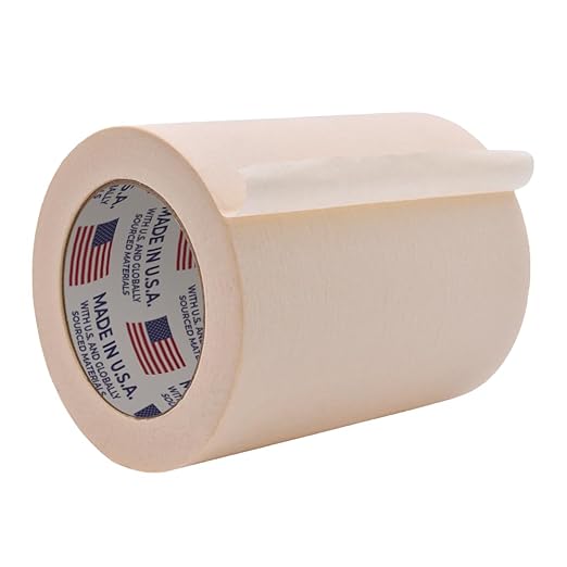 WOD MT5 Utility Grade Masking Tape, 12 inch x 60 yds. for Home or Office air-Dry Painting, Labeling, & Packing. Leaves no Residue-DeskLoop Office