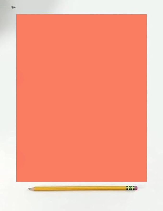 Colored Copy Printing And Writing Paper, 20 pound (75 GSM) 8.5" X 11", Letter Size, 500 Sheets Per Ream. (Salmon)-DeskLoop Office