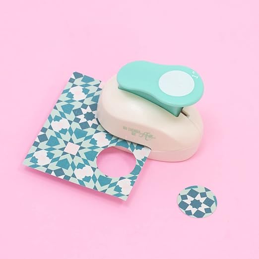 Craftelier - 1 Inch Circle Punch with Lever Press | Shape Hole Puncher for Paper Crafts | Round Hole Punch to Create Scrapbooks, DIY Cards & Journals | Mini Hole Punch for Paper & Cardstock.-DeskLoop Office