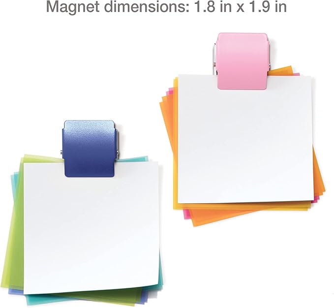 Plus Extra Strong Magnetic Clips, Large 3-Pack, Red-DeskLoop Office