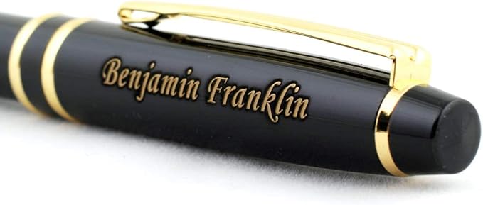 Free Engraving - Personalized Roller Ballpen, Ballpoint pen, Refillable Pens, Retractable Medium Refill Pen Black Ink, Custom Gifts for Men, Women, Classy Gift Box-DeskLoop Office